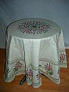 ProvenceTischdecke Villecroze blanc 180cm rund