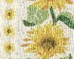 BEIGE19 Provence Jacquard Rayure Tournesol Tilleul Streifen