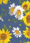 BLAU55 Tournesols bleu allover